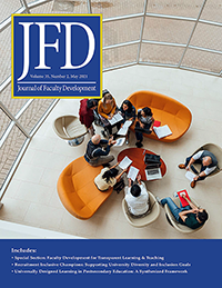 Journal of Faculty Development - May 2021 Print Issue